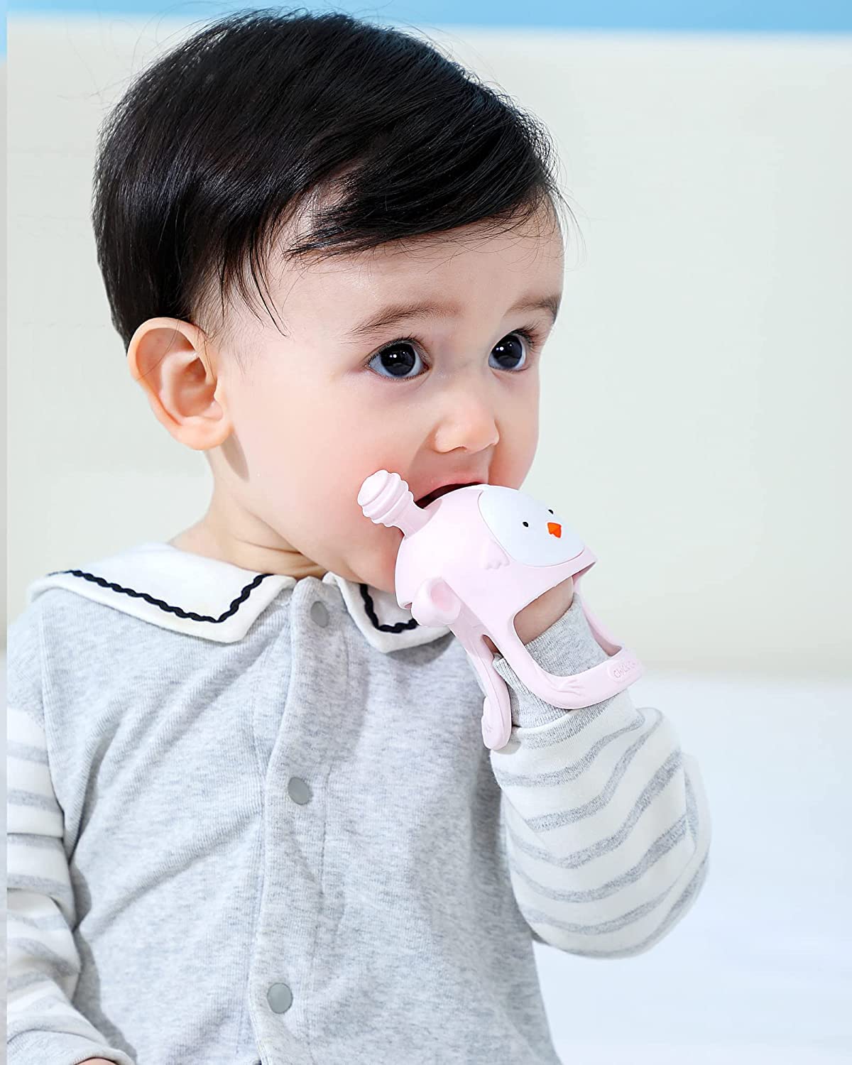 Teething Toys for Babies - Never Drop Food Grade Silicone Baby